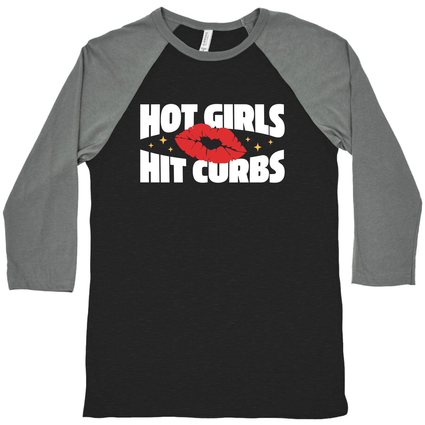 Hot Girls Hit Curbs Baseball Tee