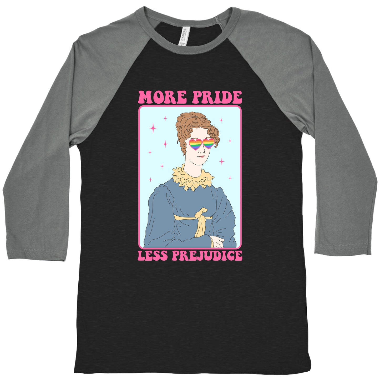 More Pride Less Prejudice Baseball Tee