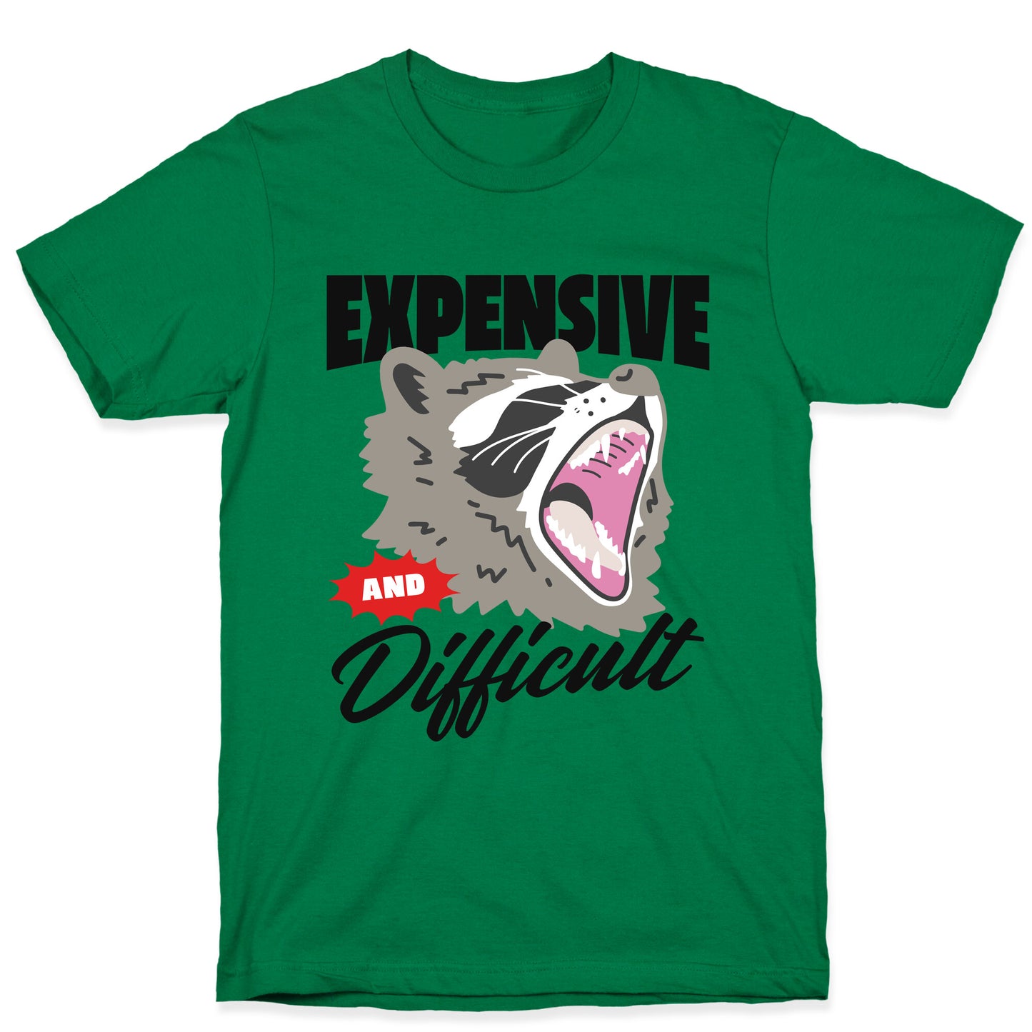 Expensive and Difficult Raccoon T-Shirt