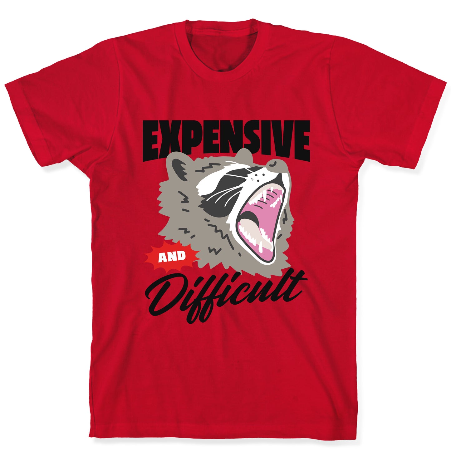 Expensive and Difficult Raccoon T-Shirt