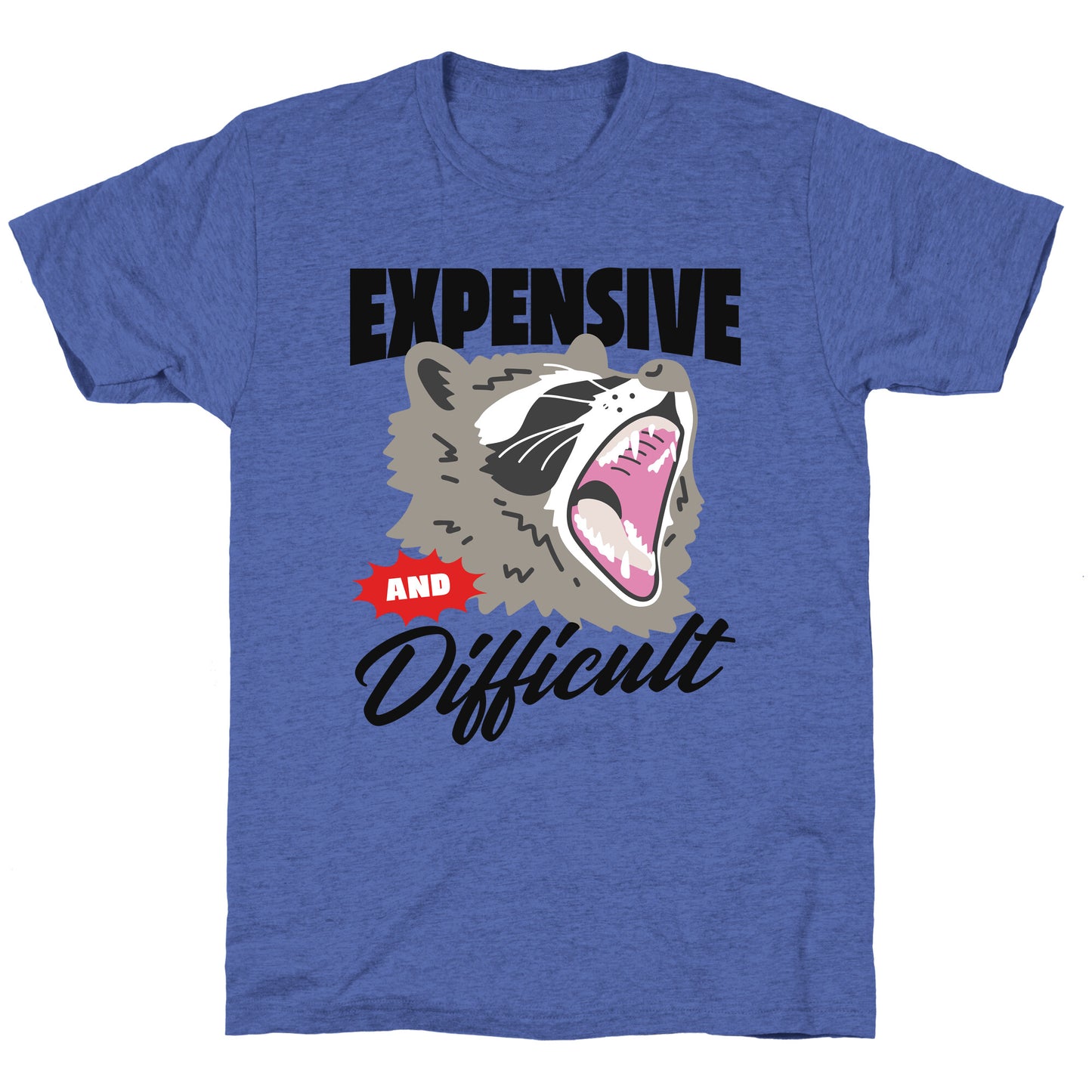 Expensive and Difficult Raccoon Unisex Triblend Tee