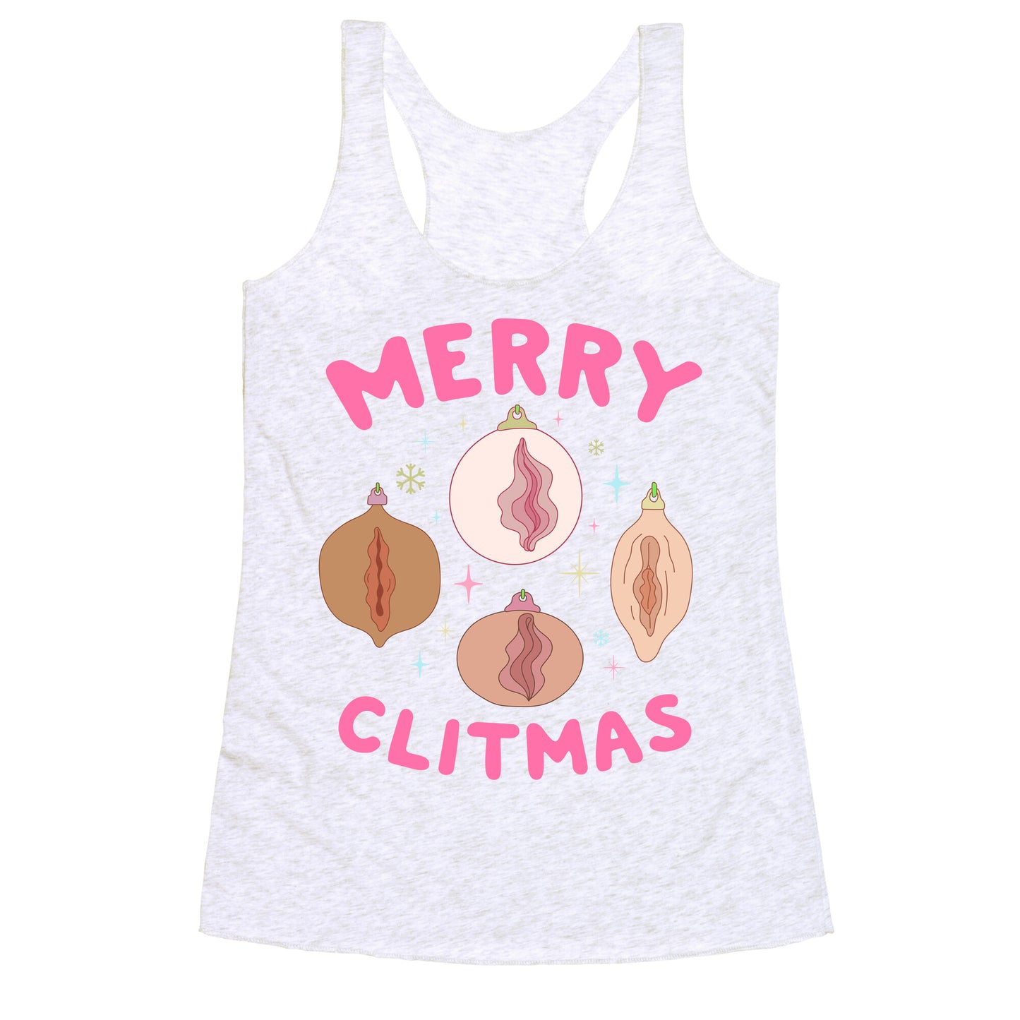 Merry Clitmas Racerback Tank
