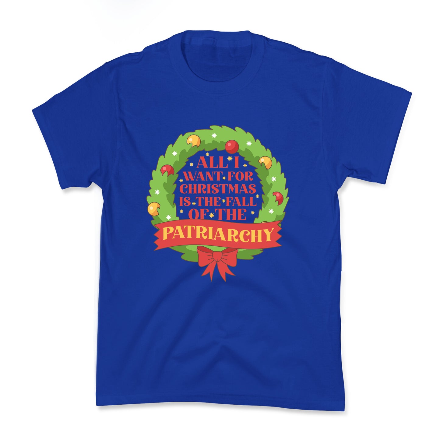 Fall of the Patriarchy Christmas Kids Tee