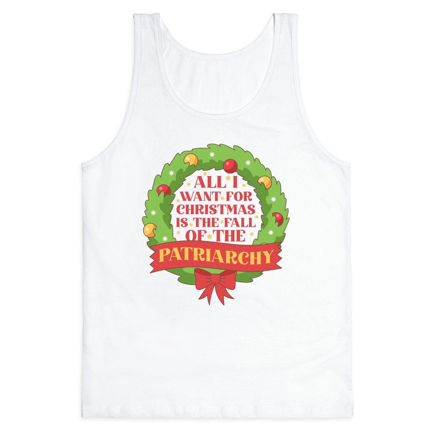 Fall of the Patriarchy Christmas Tank Top