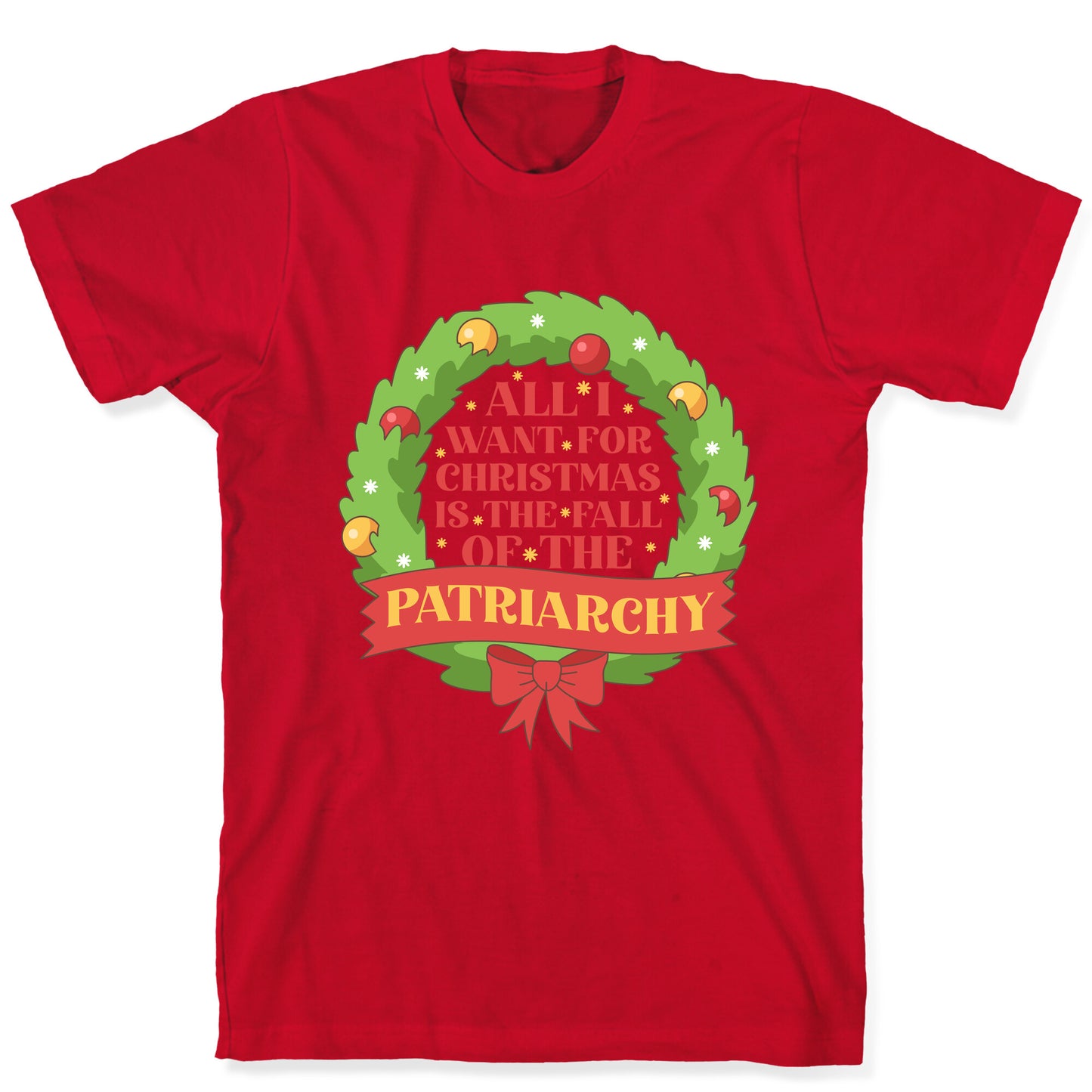 Fall of the Patriarchy Christmas T-Shirt