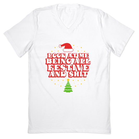 Look At Me Being All Festive V-Neck