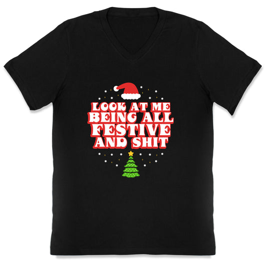 Look At Me Being All Festive V-Neck