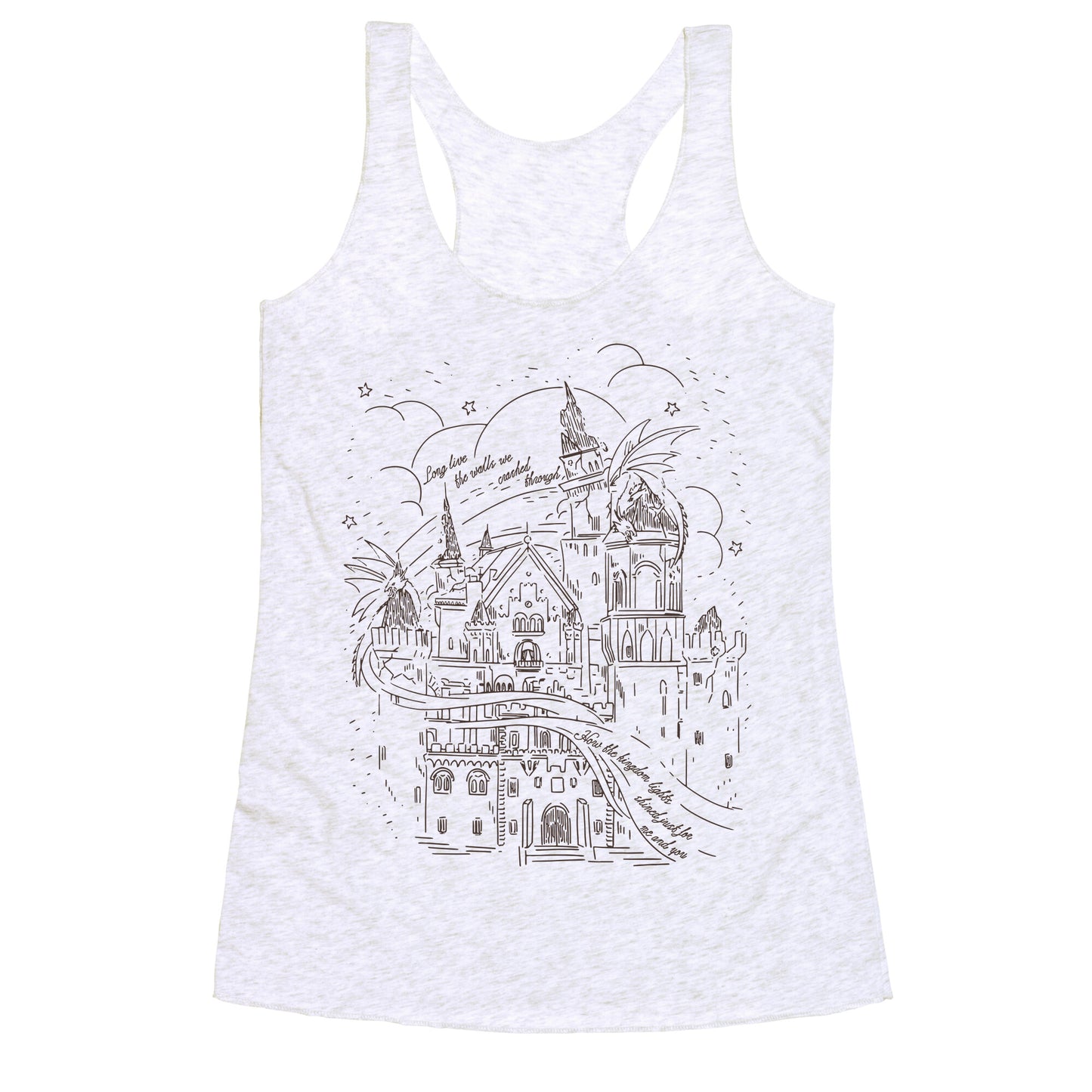 How the Kingdom Lights Shined Racerback Tank