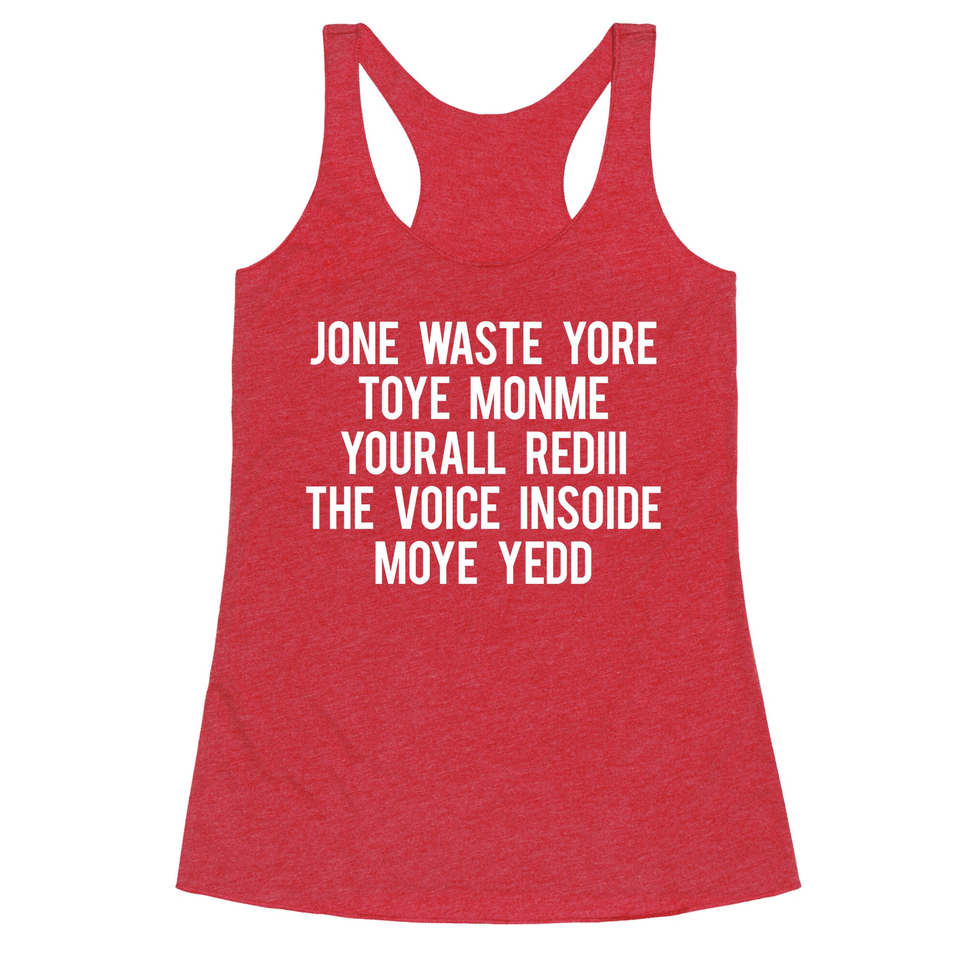 Blink 182 I Miss You Racerback Tank