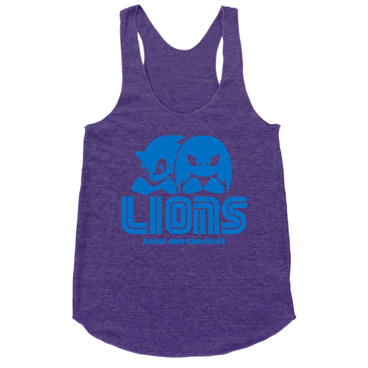 Sonic and Knuckles Lions Racerback Tank