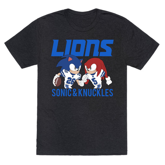 Lions Sonic and Knuckles Unisex Triblend Tee