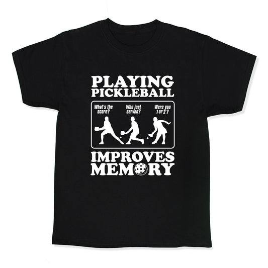Playing Pickleball Improves Memory Funny Kids Tee