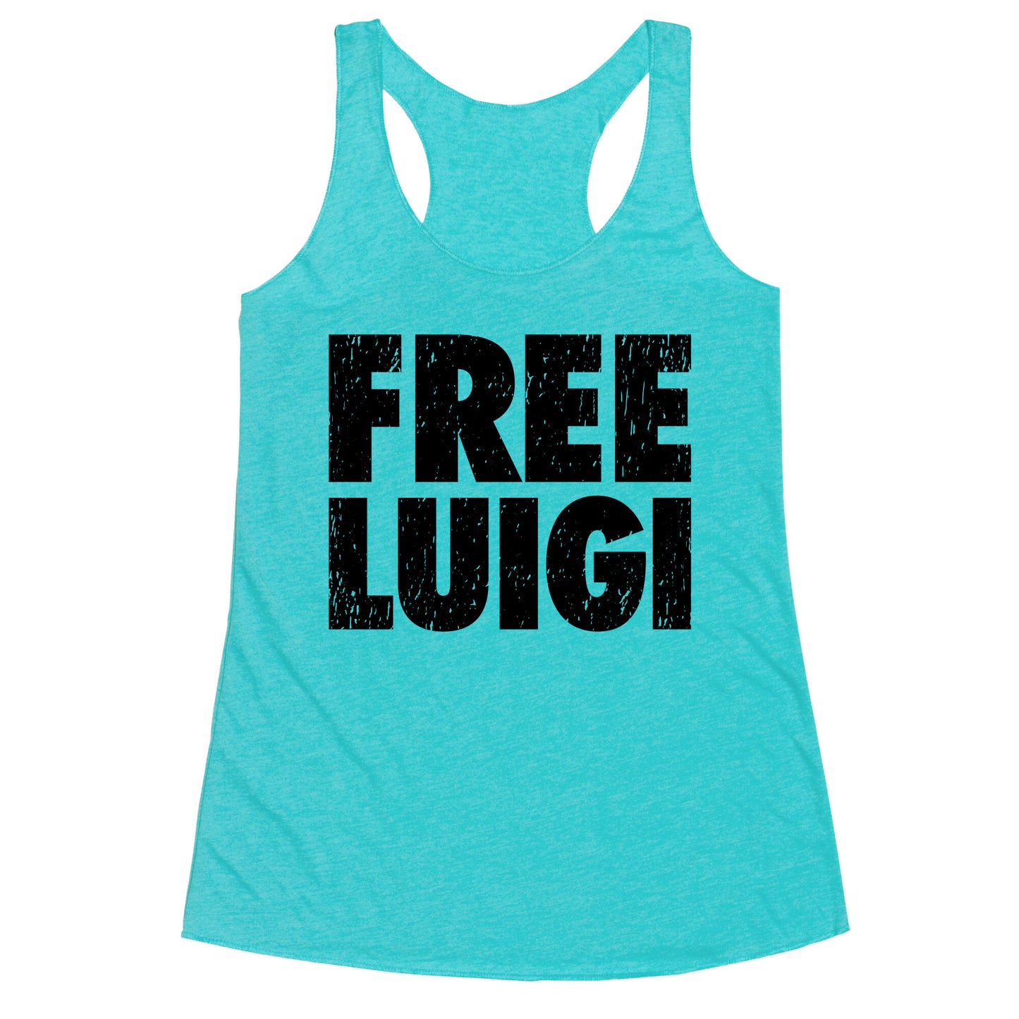 Free Luigi Racerback Tank
