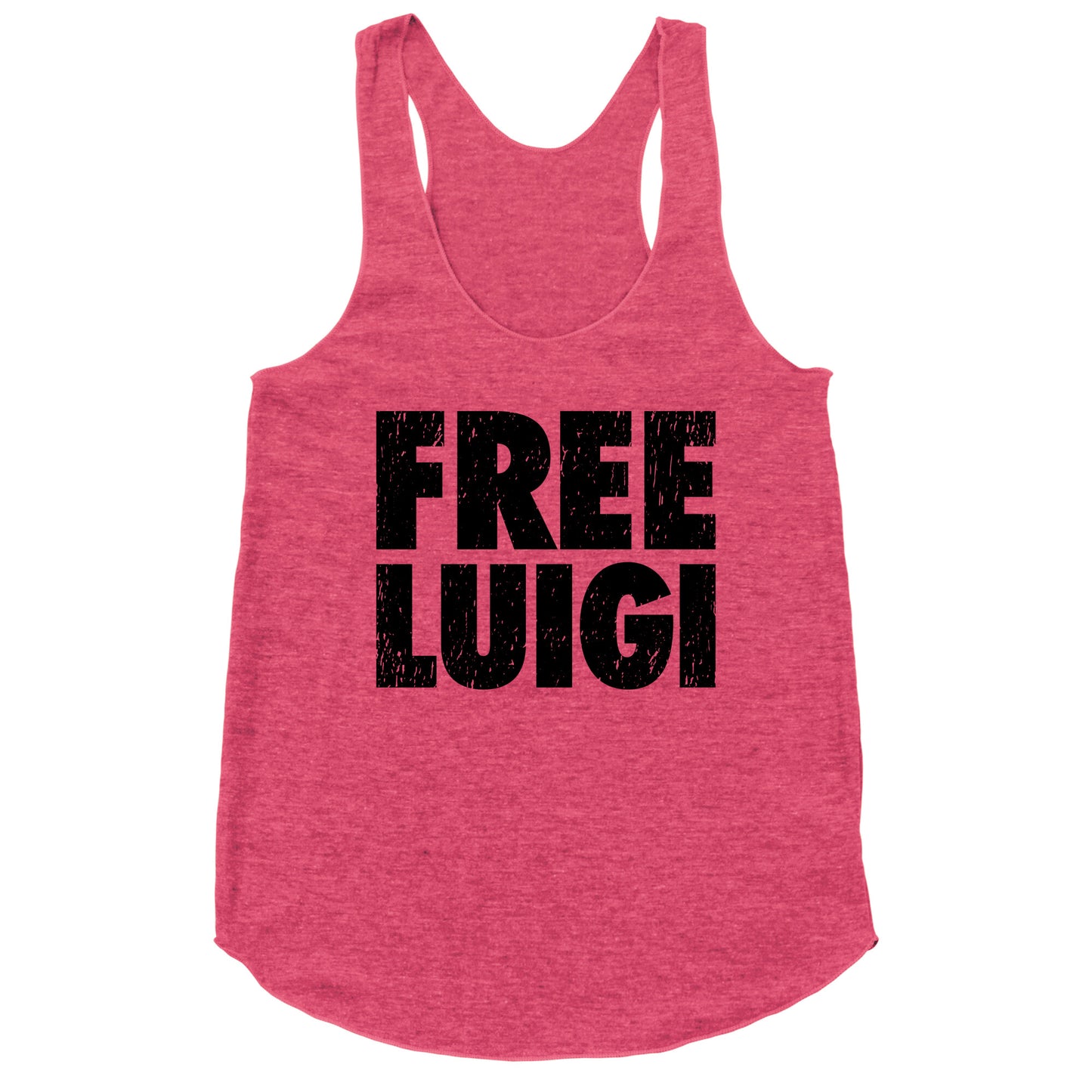 Free Luigi Racerback Tank