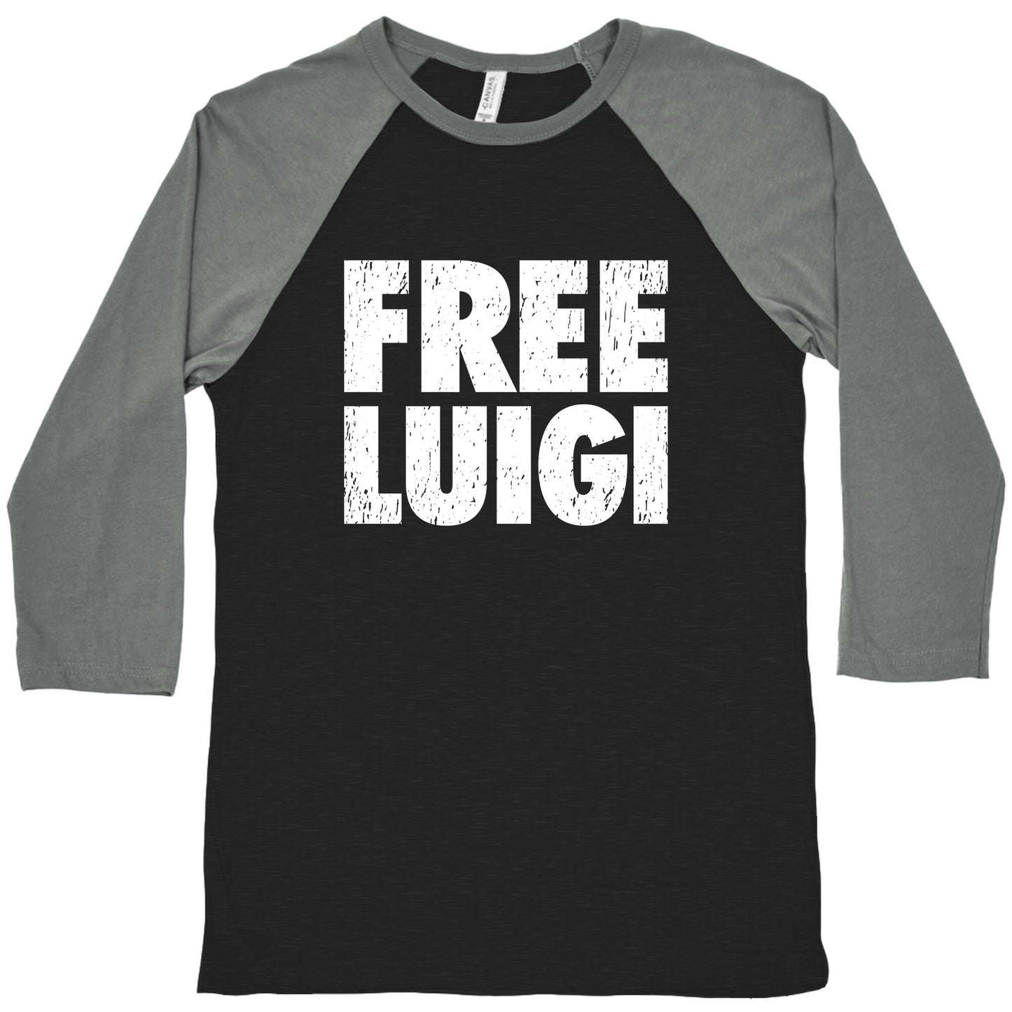 Free Luigi Baseball Tee