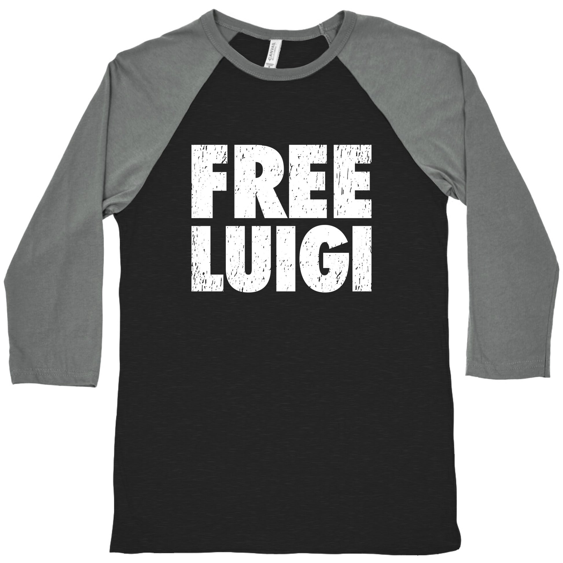 Free Luigi Baseball Tee