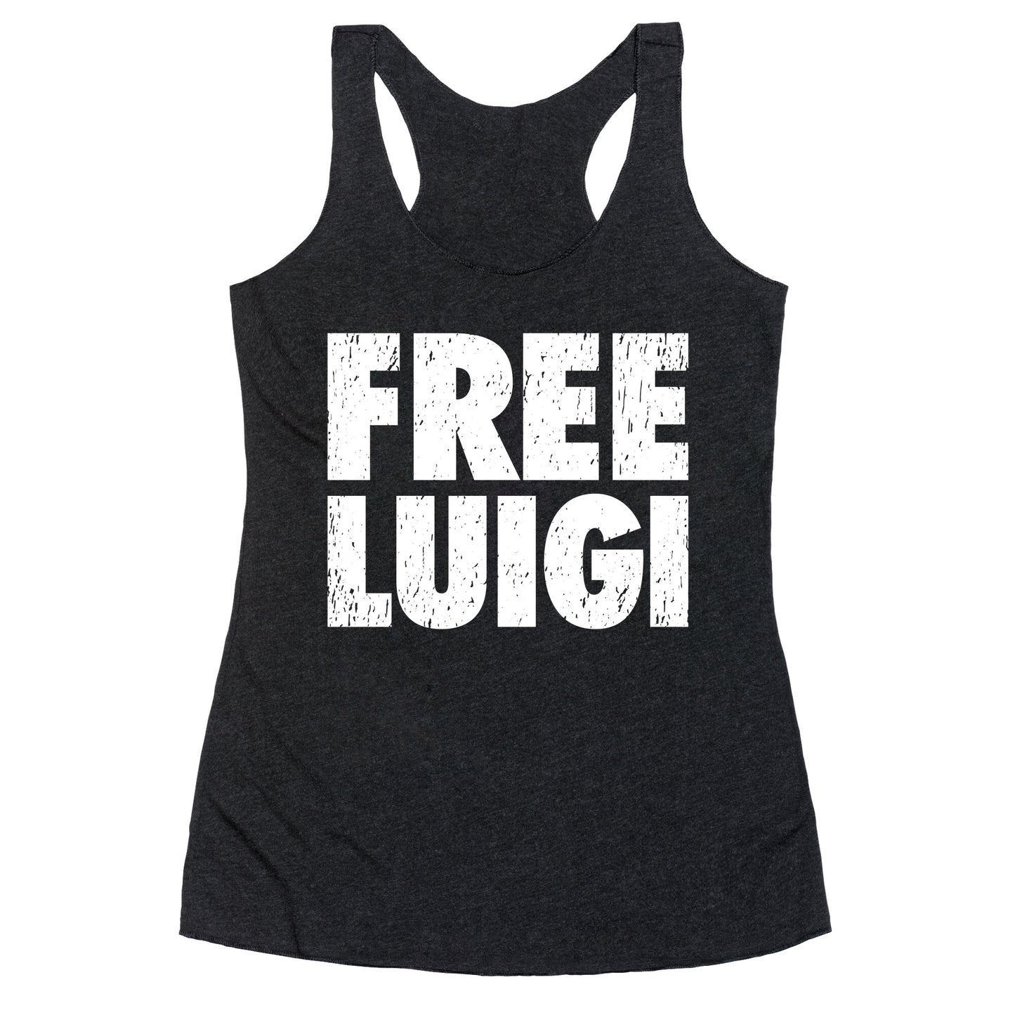 Free Luigi Racerback Tank