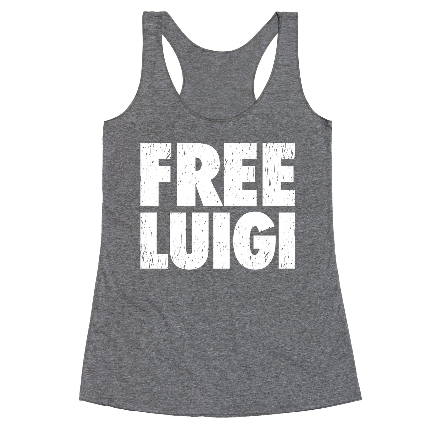 Free Luigi Racerback Tank