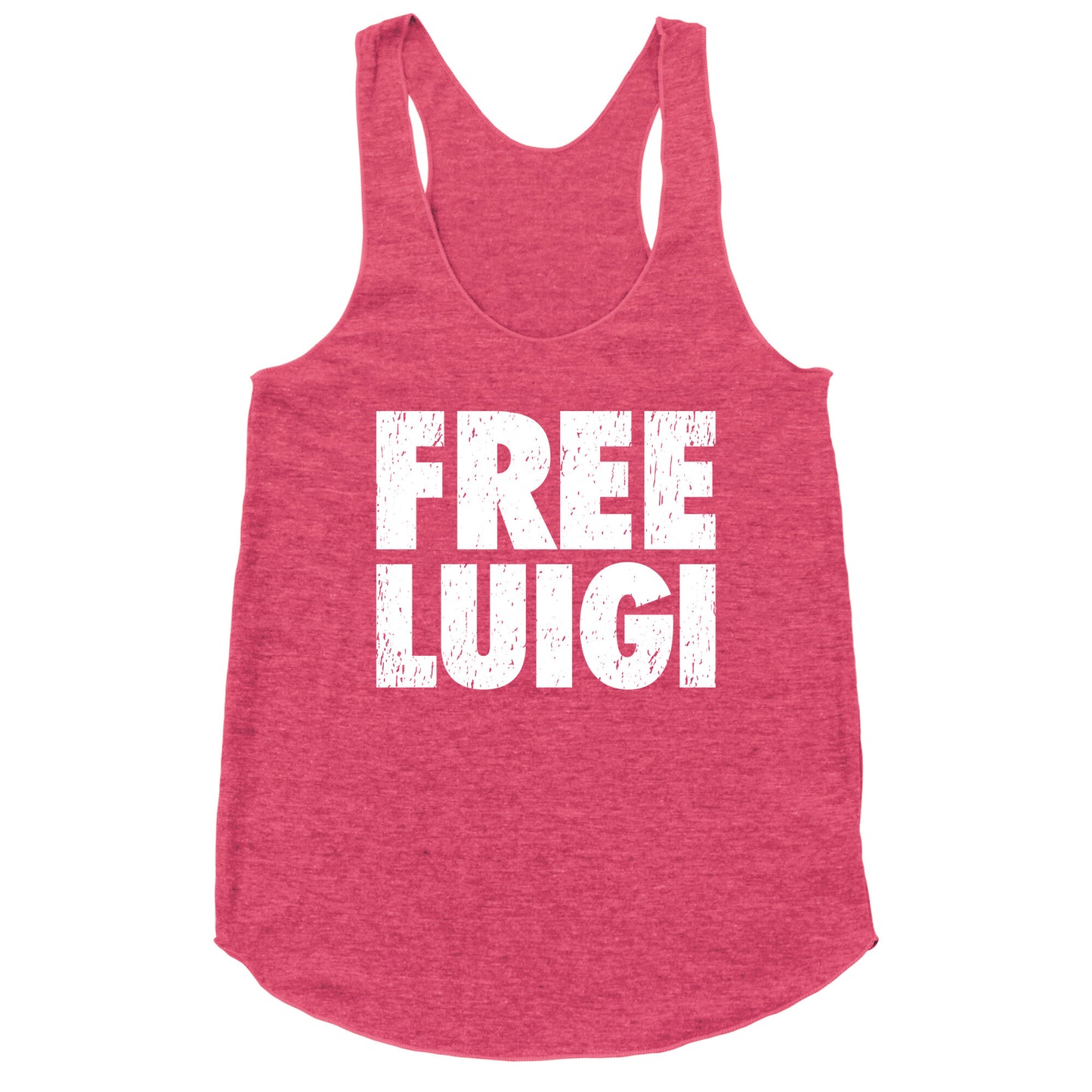 Free Luigi Racerback Tank