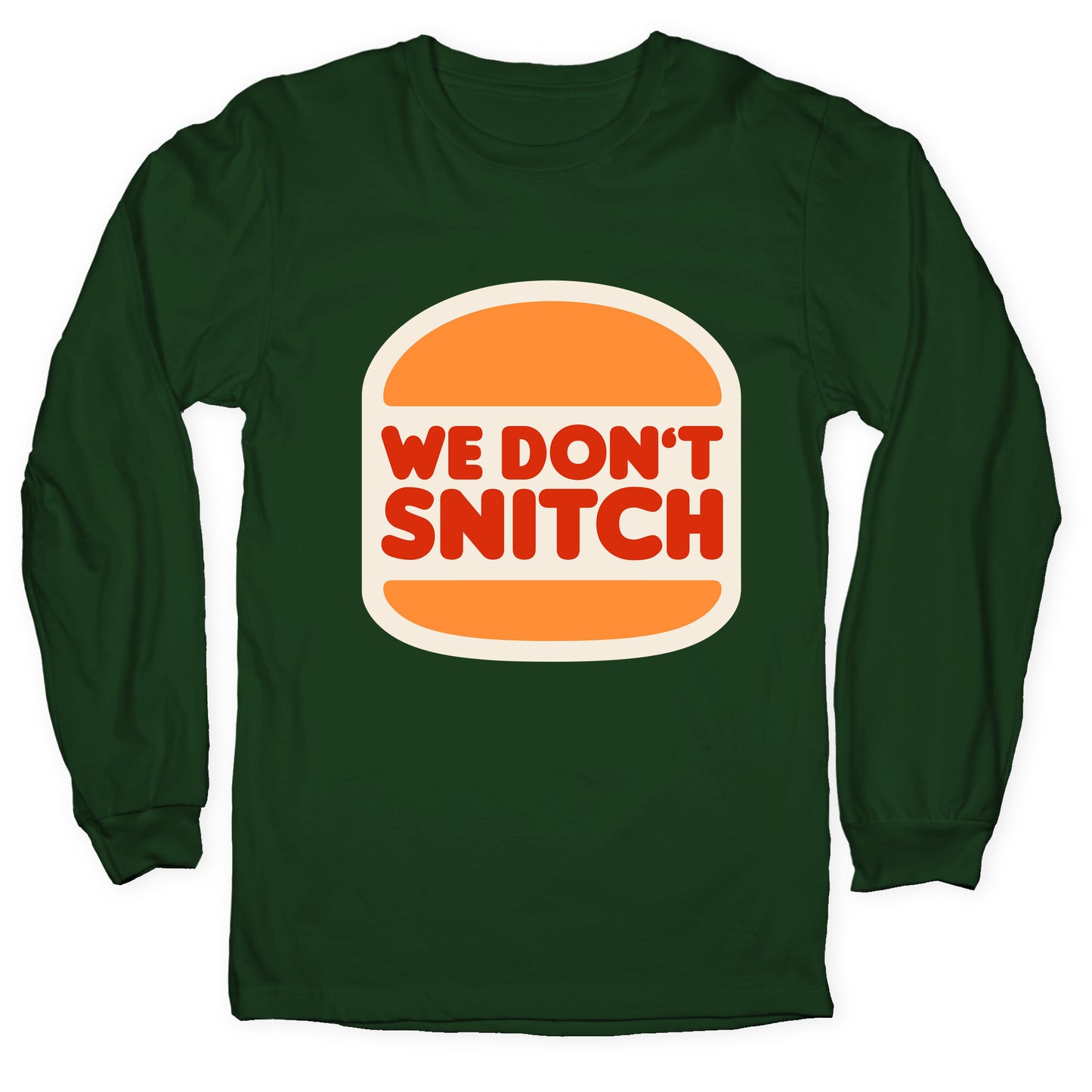 BK We Dont Snitch Luigi Mangione Longsleeve Tee