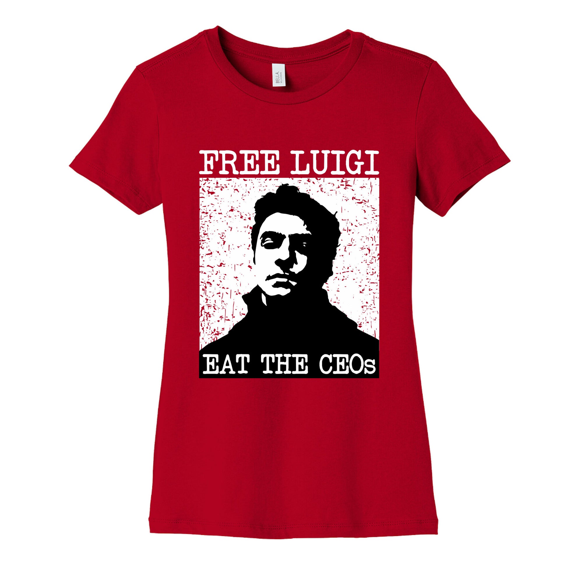 Free Luigi Eat the CEOs Womens Cotton Tee