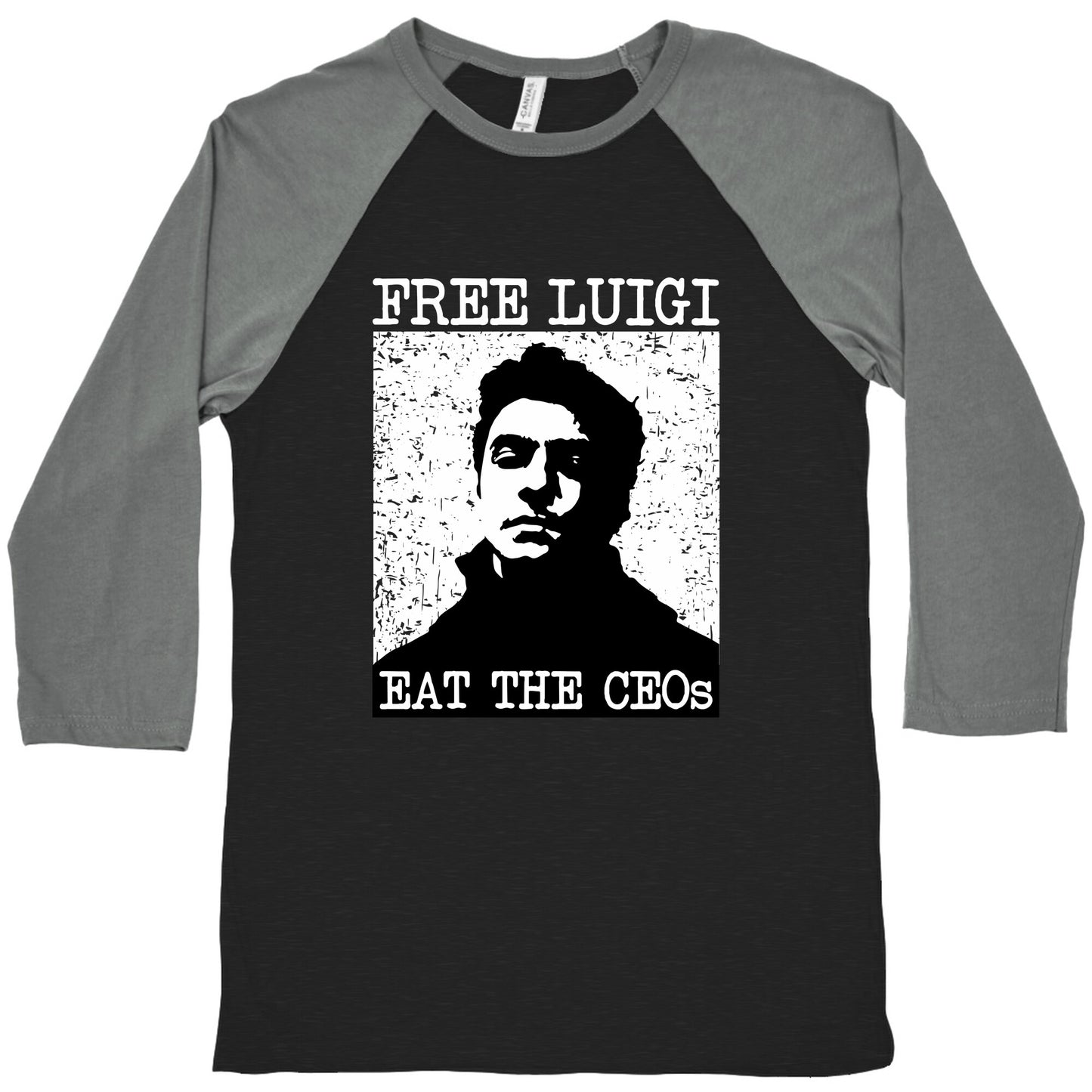 Free Luigi Eat the CEOs Baseball Tee