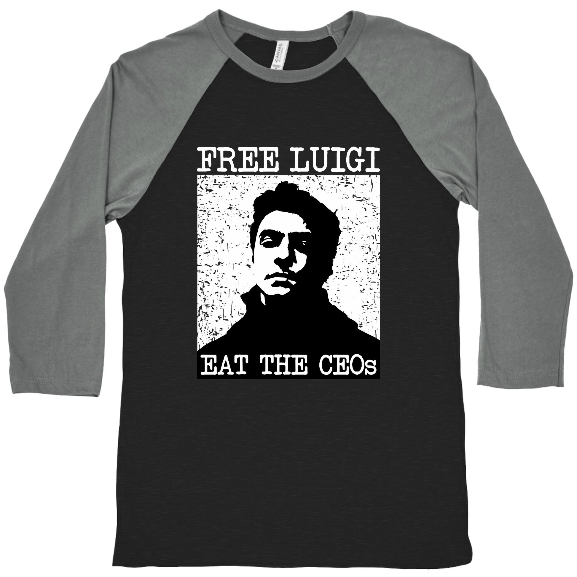 Free Luigi Eat the CEOs Baseball Tee