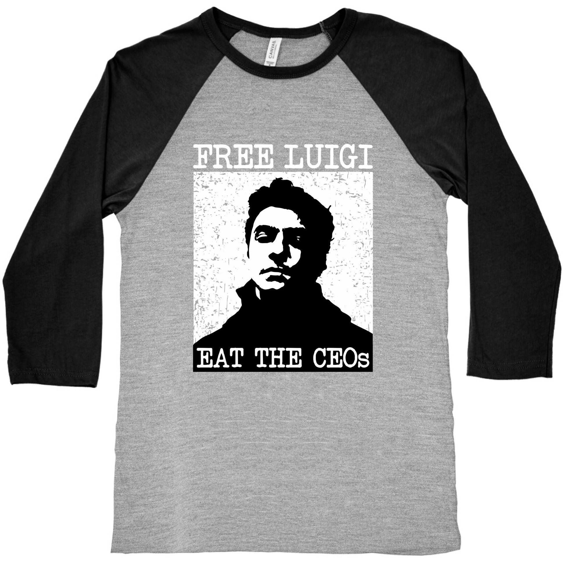 Free Luigi Eat the CEOs Baseball Tee