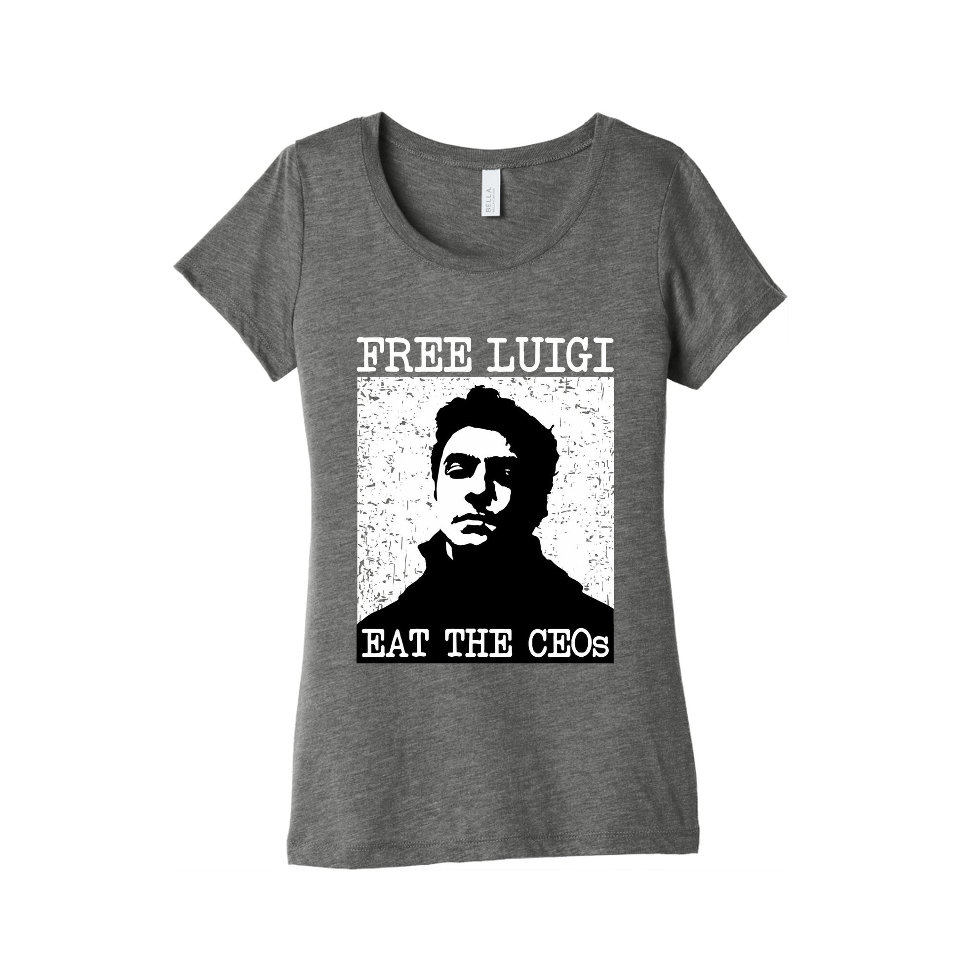 Free Luigi Eat the CEOs Womens Triblend Tee