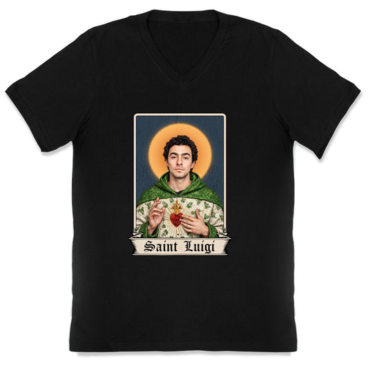 Saint Luigi Mangione V-Neck