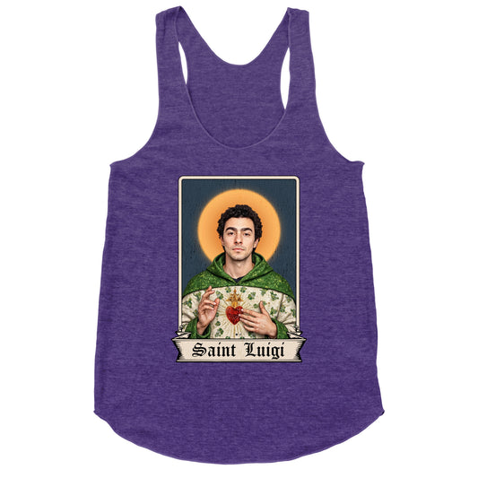Saint Luigi Mangione Racerback Tank