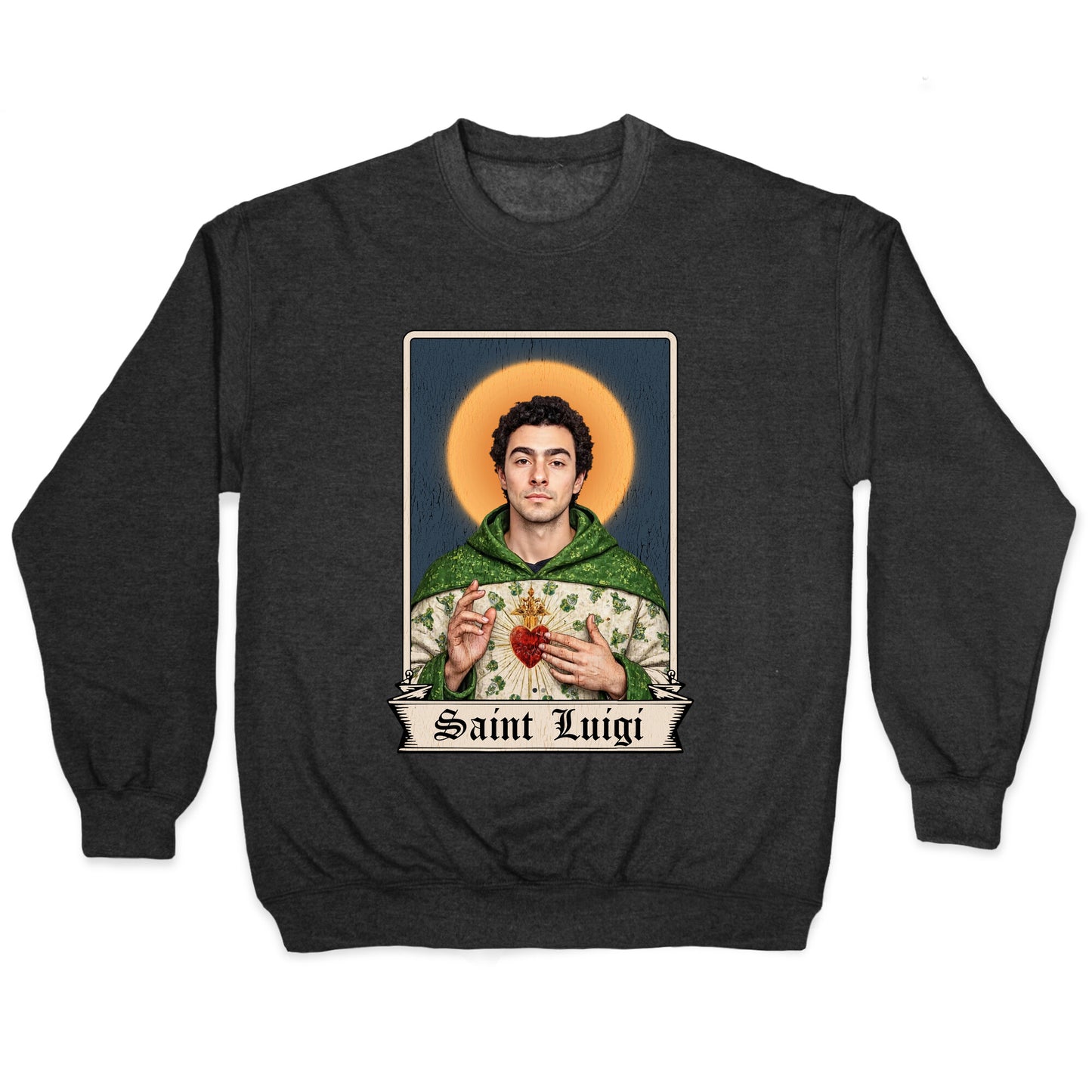 Saint Luigi Mangione Crewneck Sweatshirt