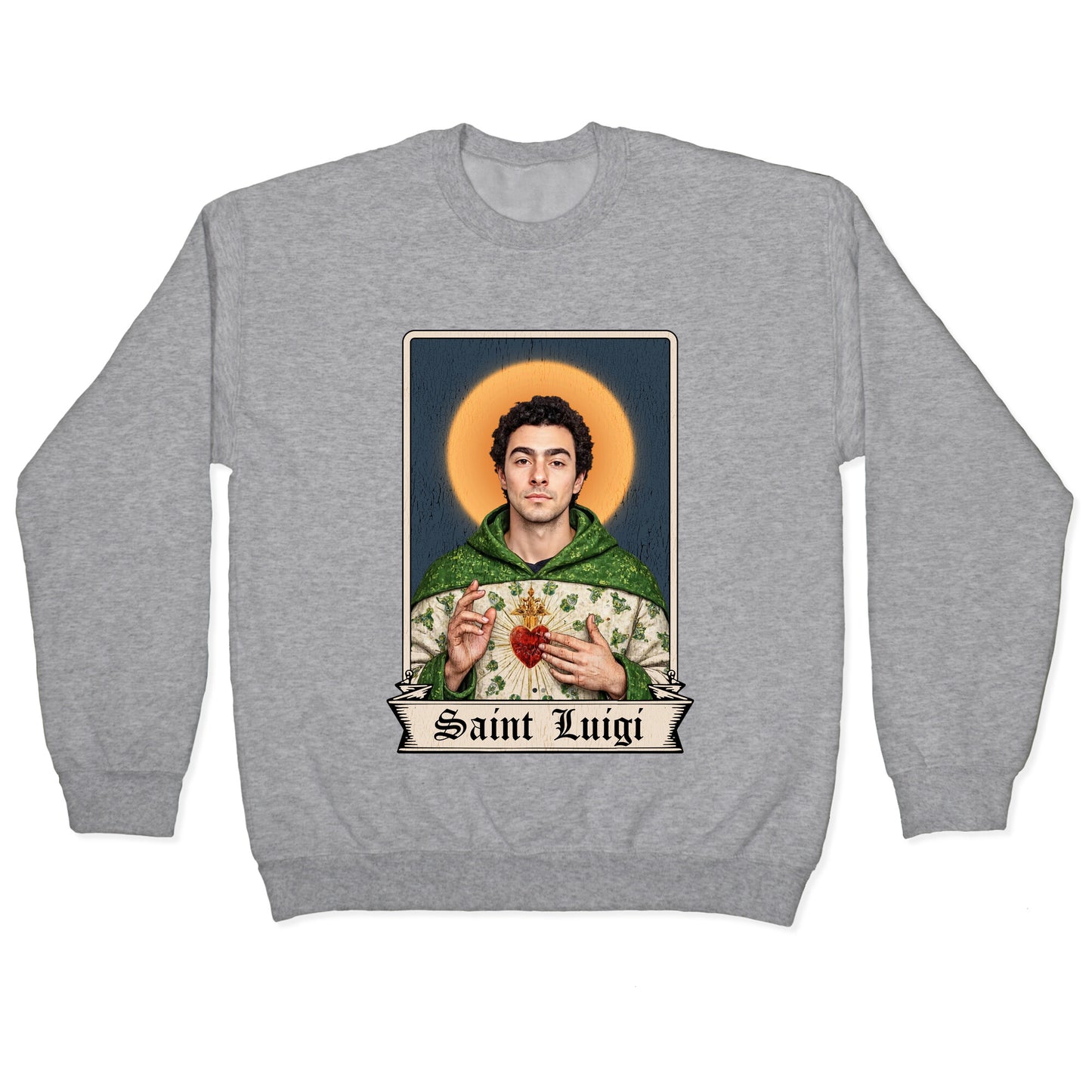 Saint Luigi Mangione Crewneck Sweatshirt