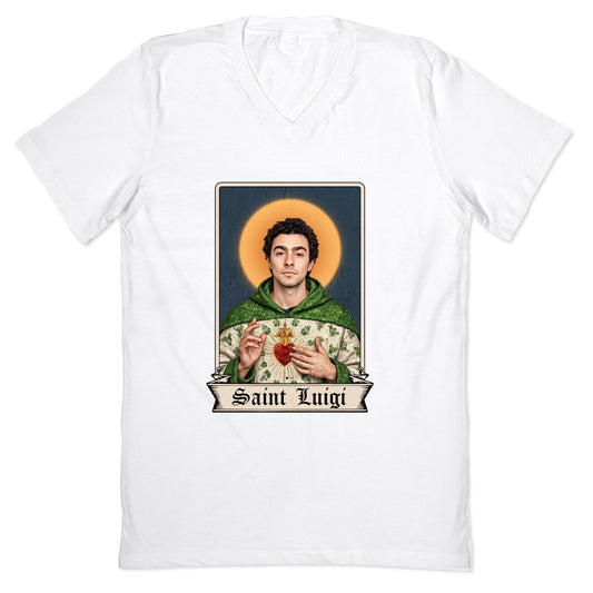 Saint Luigi Mangione V-Neck