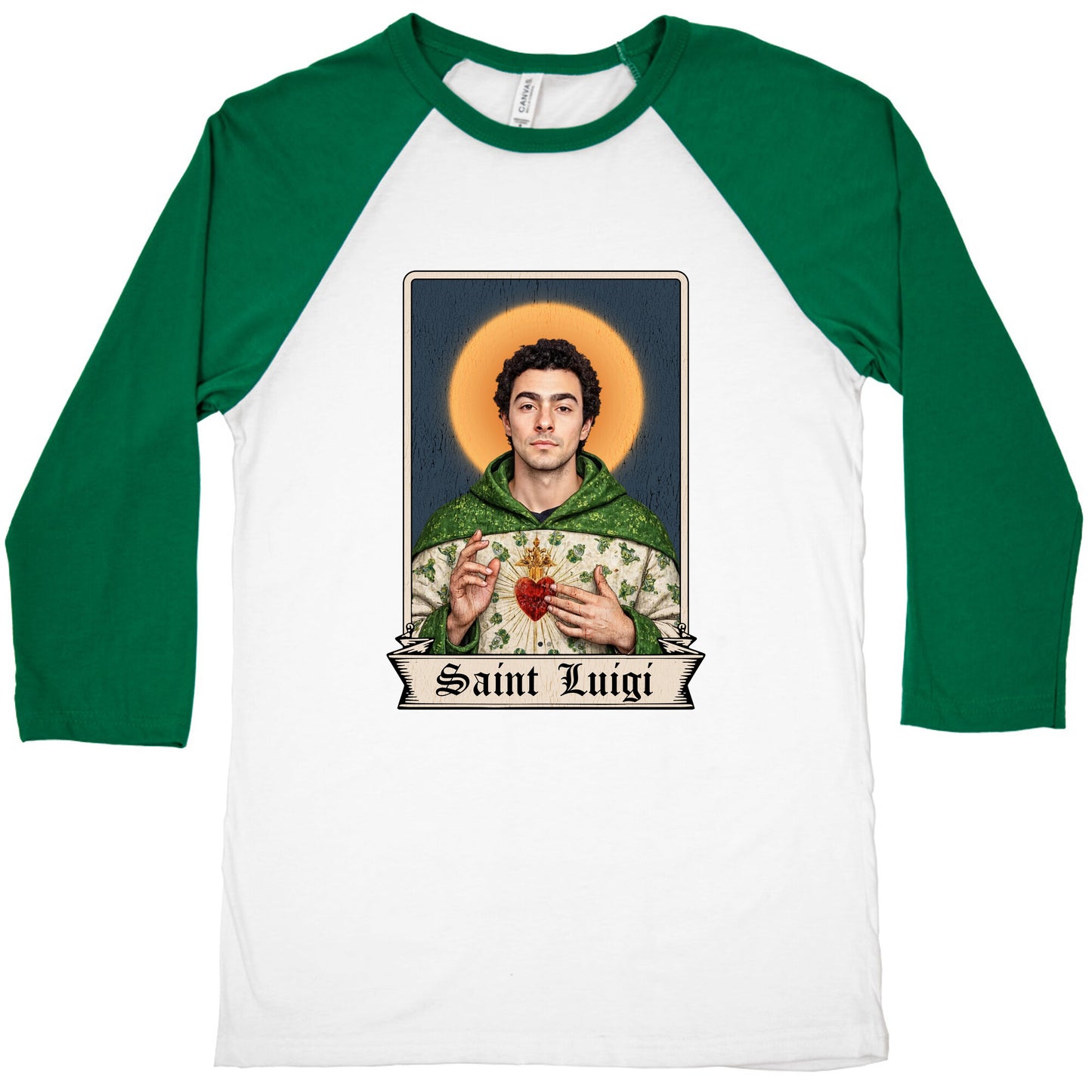 Saint Luigi Mangione Baseball Tee