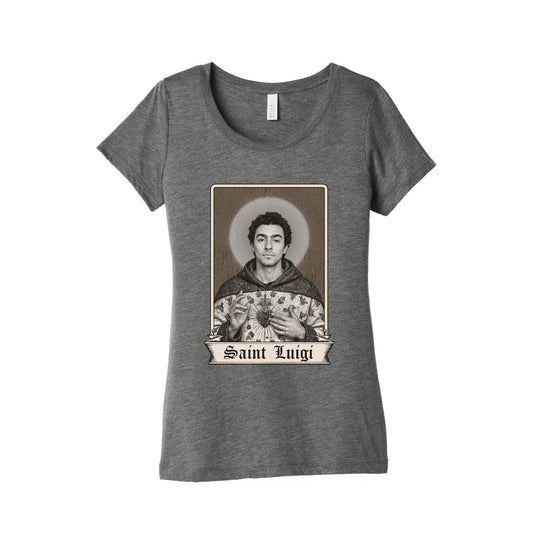 St Luigi Mangione Womens Triblend Tee