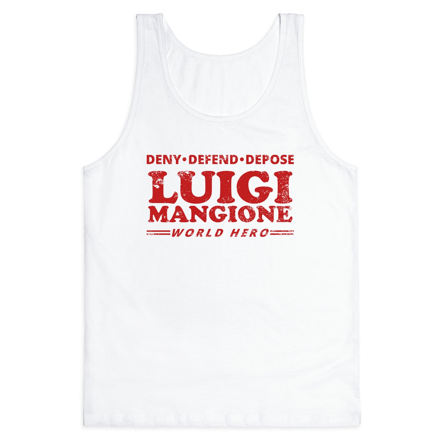 Luigi Mangione World Hero Tank Top