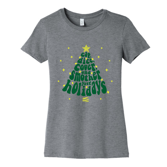 Waffle House Christmas Womens Cotton Tee