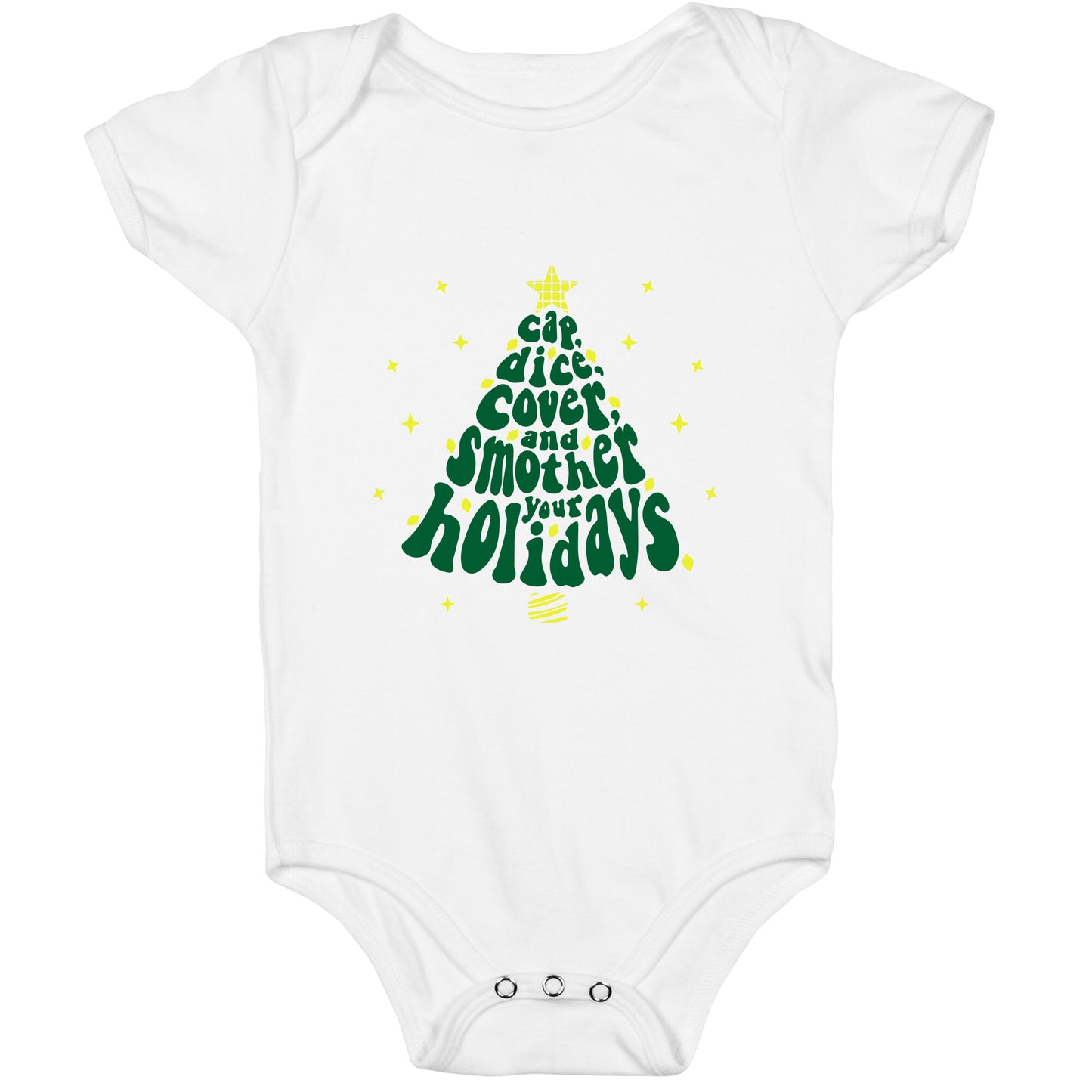 Waffle House Christmas Baby One-Piece
