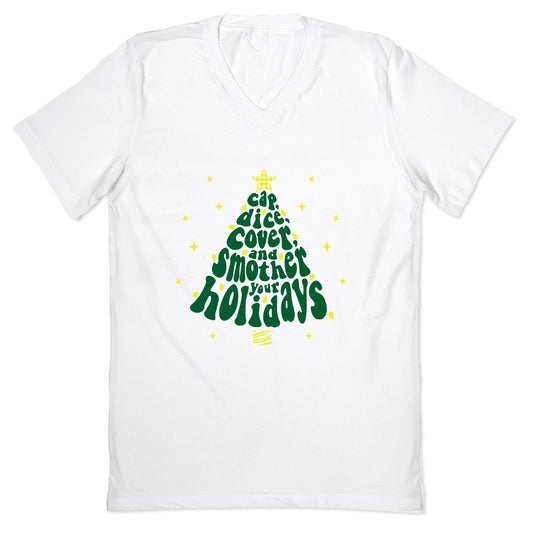 Waffle House Christmas V-Neck