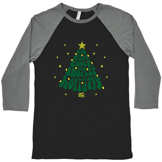 Waffle House Christmas Baseball Tee