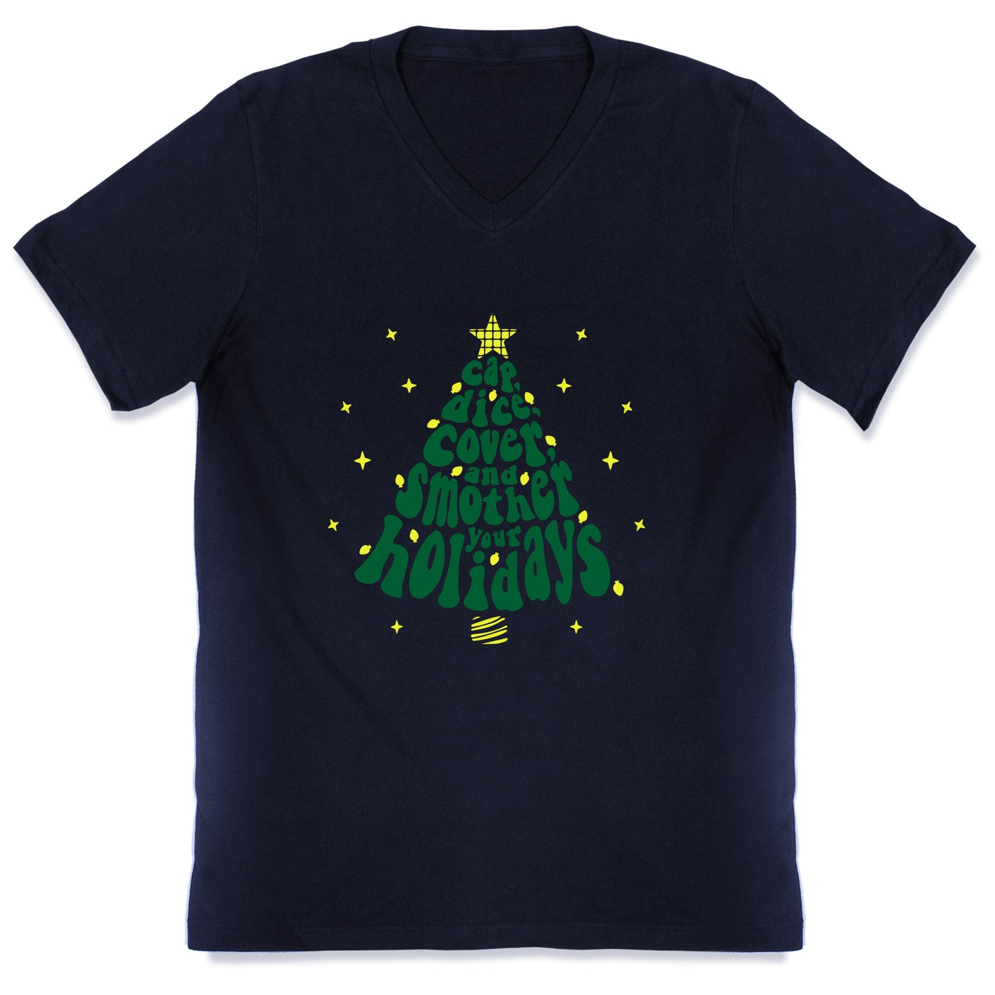 Waffle House Christmas V-Neck