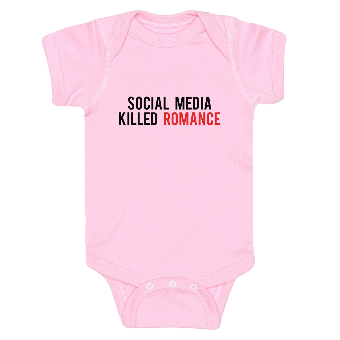 Social Media Killed Romance Baby One-Piece