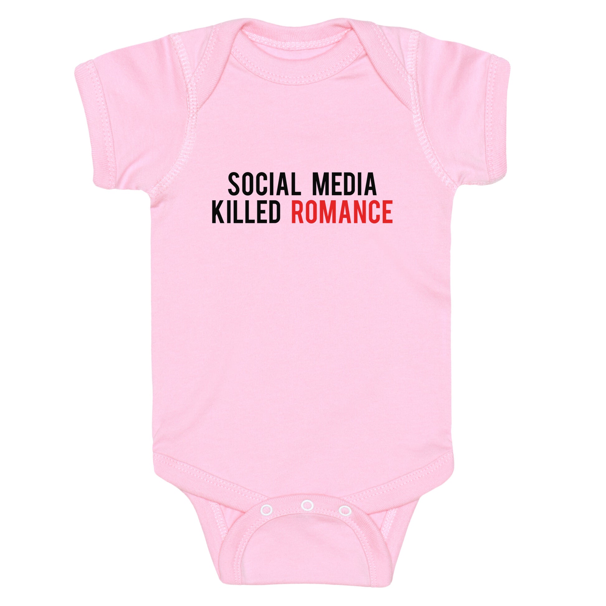 Social Media Killed Romance Baby One-Piece