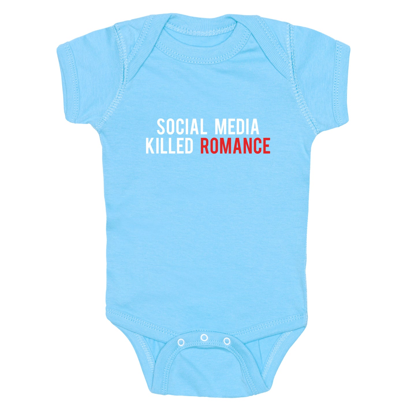Social Media Killed Romance Baby One-Piece