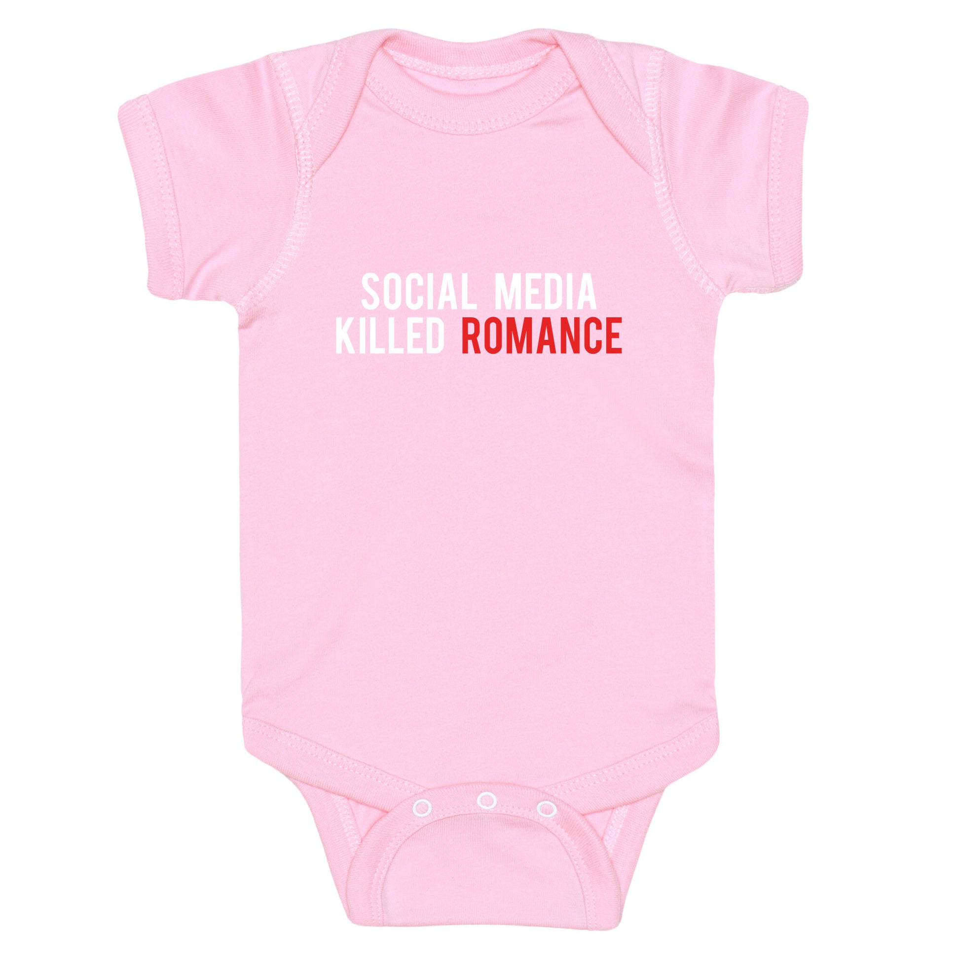 Social Media Killed Romance Baby One-Piece