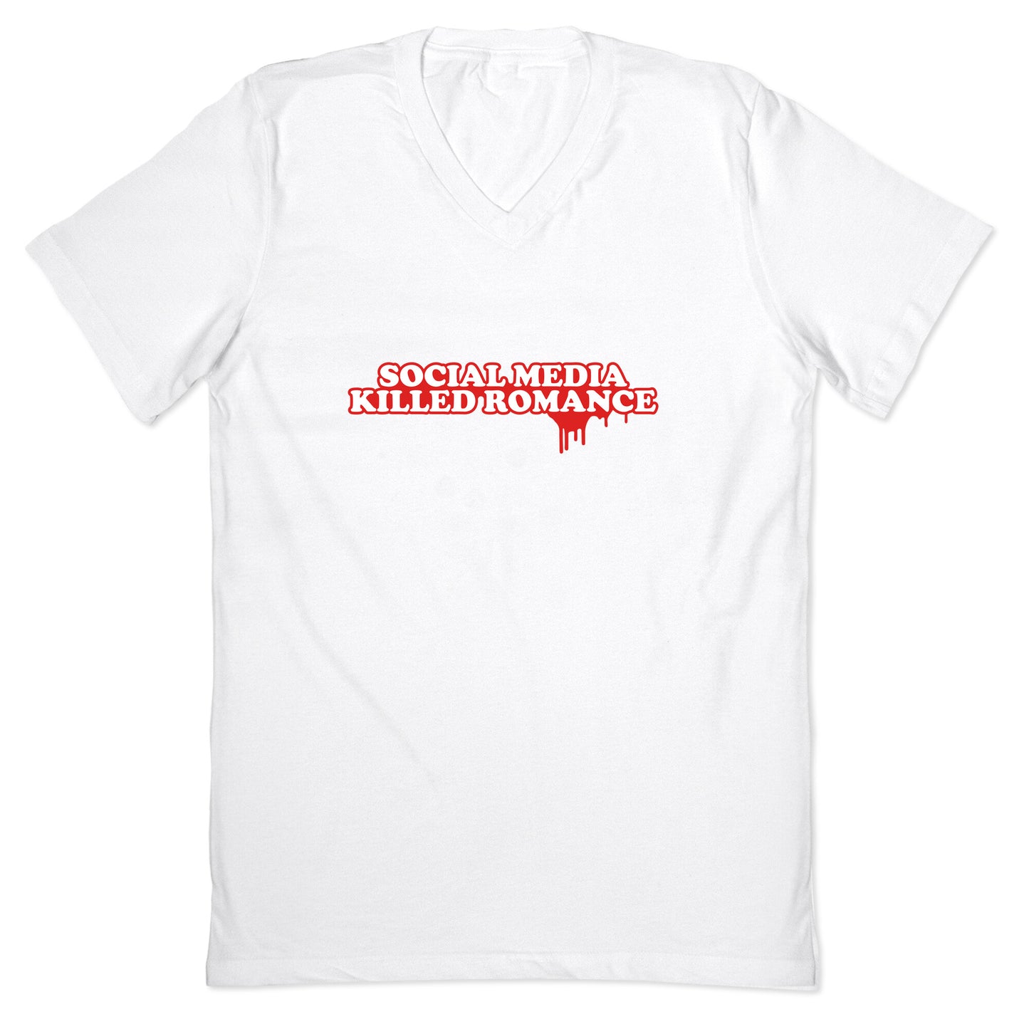 Social Media Killed Romance V-Neck