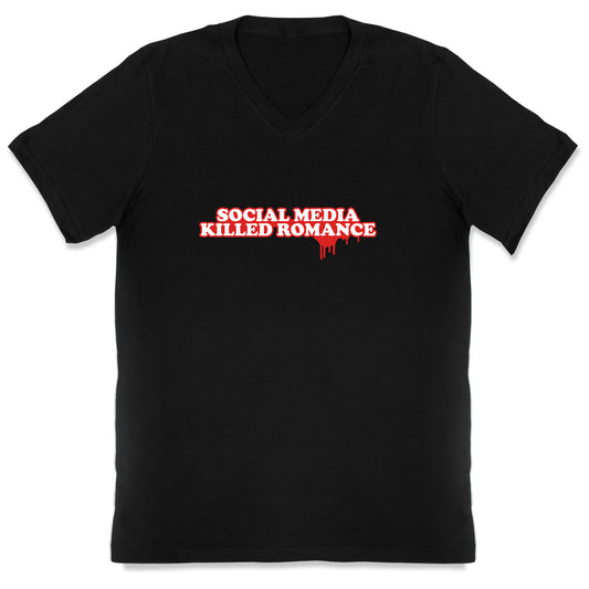 Social Media Killed Romance V-Neck