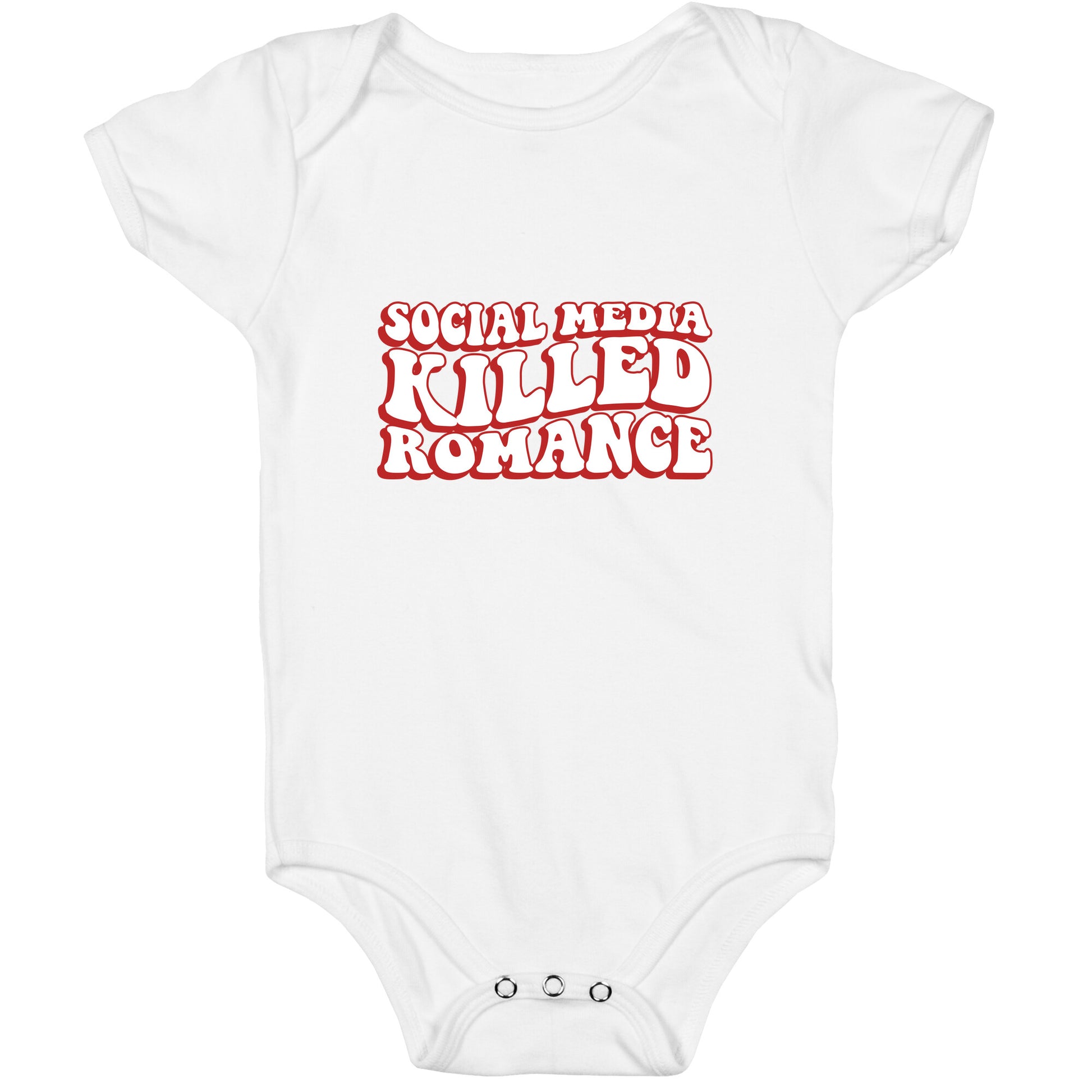 Social Media Killed Romance Baby One-Piece