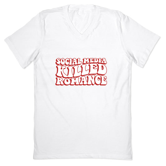 Social Media Killed Romance V-Neck